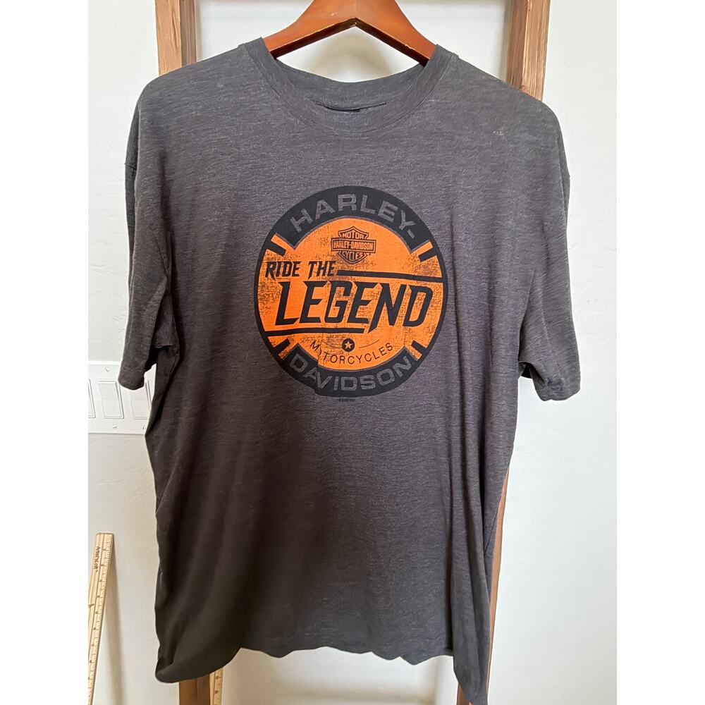 Harley Davidson gray Short Sleeve T-Shirt- St. Petersburg/ Clearwater-Grey- XL